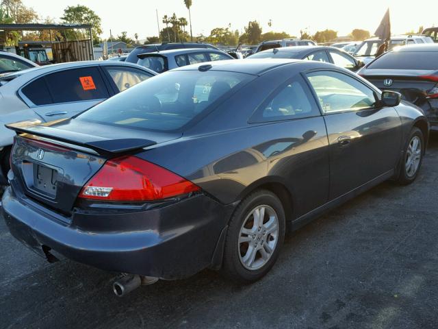 1HGCM72617A017813 - 2007 HONDA ACCORD EX GRAY photo 4