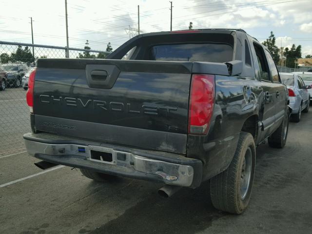 3GNEK12T84G196047 - 2004 CHEVROLET AVALANCHE BLACK photo 4