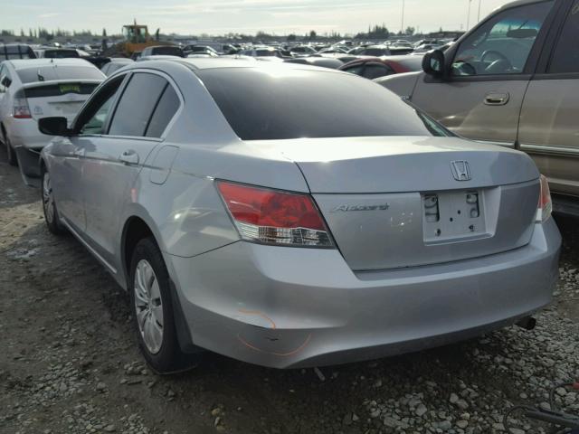 1HGCP2F35AA017511 - 2010 HONDA ACCORD LX SILVER photo 3