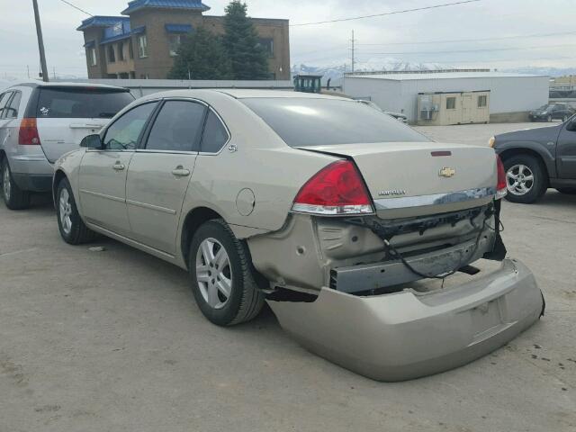 2G1WB58K181206699 - 2008 CHEVROLET IMPALA LS BEIGE photo 3