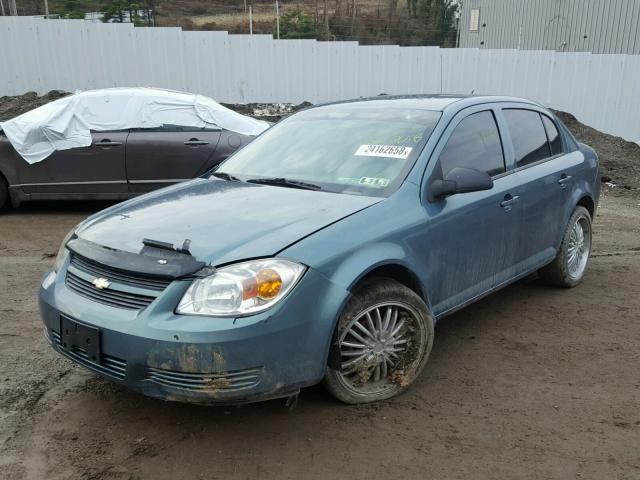 1G1AA5F51A7145387 - 2010 CHEVROLET COBALT LS BLUE photo 2