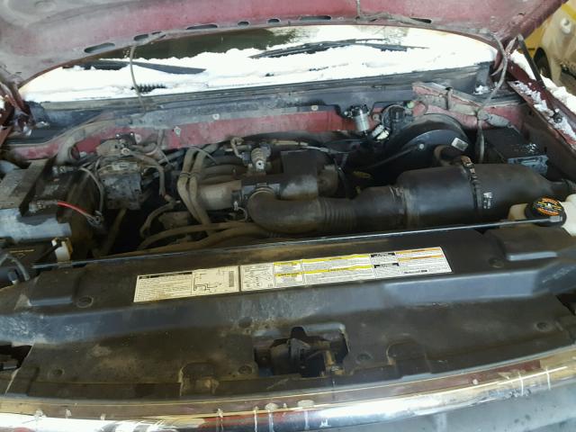 2FTZF1721YCA51126 - 2000 FORD F150 RED photo 7