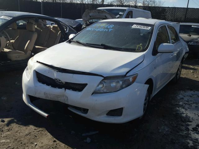 2T1BU4EE3AC261364 - 2010 TOYOTA COROLLA BA WHITE photo 2