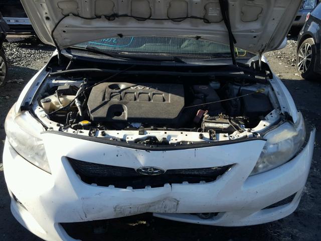 2T1BU4EE3AC261364 - 2010 TOYOTA COROLLA BA WHITE photo 7