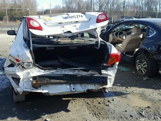 2T1BU4EE3AC261364 - 2010 TOYOTA COROLLA BA WHITE photo 9