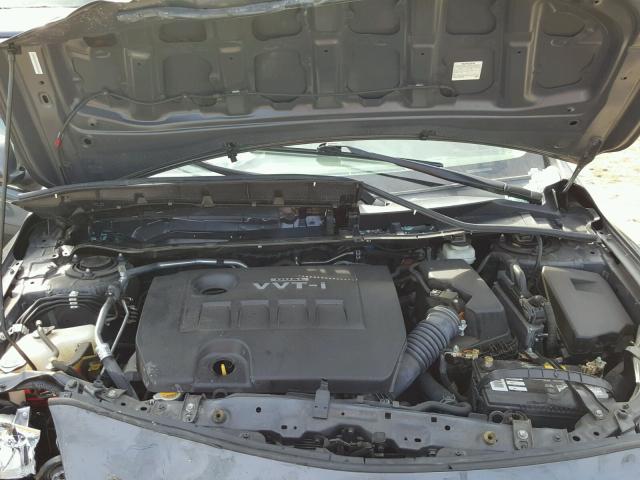 1NXBU4EEXAZ229087 - 2010 TOYOTA COROLLA BA SILVER photo 7