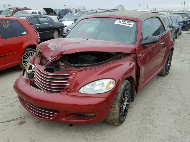 3C3AY75S45T289673 - 2005 CHRYSLER PT CRUISER RED photo 2