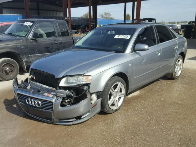 WAUDF68E85A454708 - 2005 AUDI A4 2.0T QU SILVER photo 2