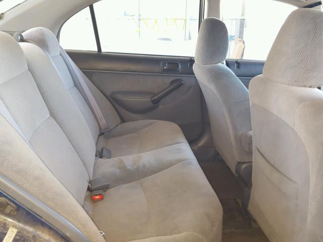 1HGES26751L052905 - 2001 HONDA CIVIC EX ლურჯი ფოტო 6