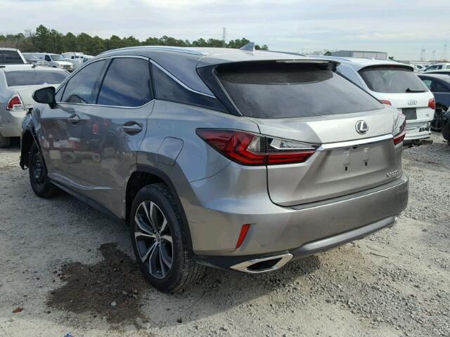 2T2ZZMCA7HC080337 - 2017 LEXUS RX 350 GRAY photo 3