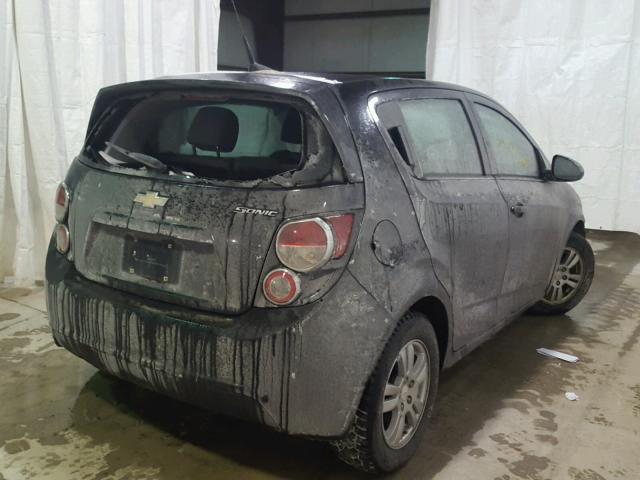 1G1JB6SH6C4125191 - 2012 CHEVROLET SONIC LS 黑色 照片 4