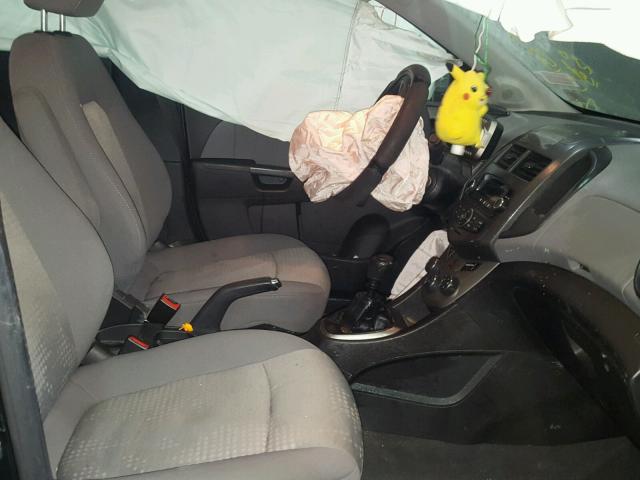 1G1JB6SH6C4125191 - 2012 CHEVROLET SONIC LS 黑色 照片 5