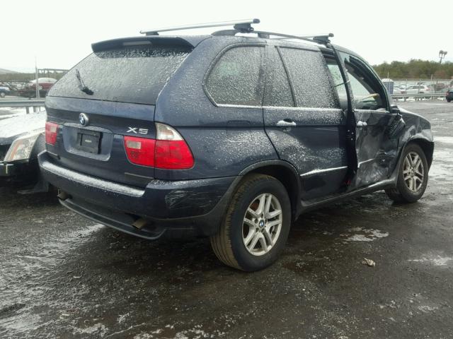 5UXFA13515LU48014 - 2005 BMW X5 3.0I BLUE photo 4