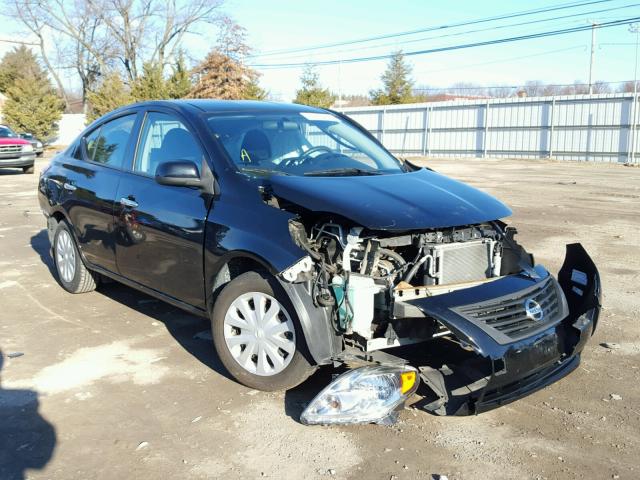 3N1CN7AP8EK453742 - 2014 NISSAN VERSA S BLACK photo 1