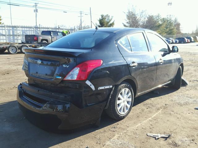 3N1CN7AP8EK453742 - 2014 NISSAN VERSA S BLACK photo 4