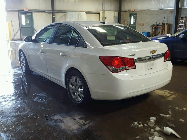 1G1PA5SG2E7336095 - 2014 CHEVROLET CRUZE LS WHITE photo 3