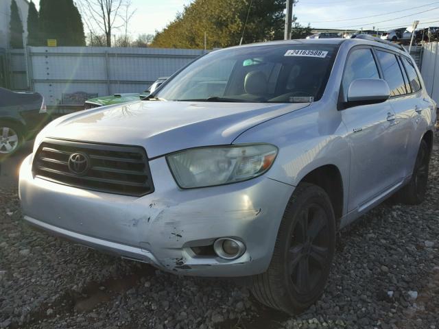 JTEES43AX82066143 - 2008 TOYOTA HIGHLANDER SILVER photo 2