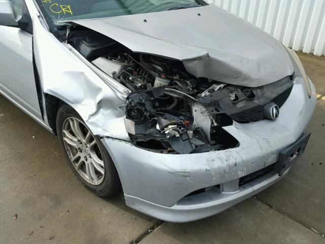 JH4DC54815S001125 - 2005 ACURA RSX SILVER photo 9
