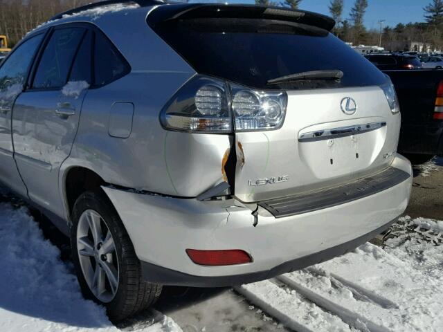 JTJHW31U760040389 - 2006 LEXUS RX 400 SILVER photo 9