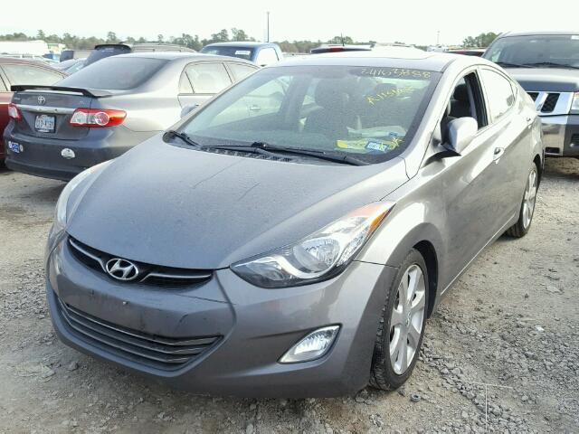 5NPDH4AE3DH286284 - 2013 HYUNDAI ELANTRA GL GRAY photo 2