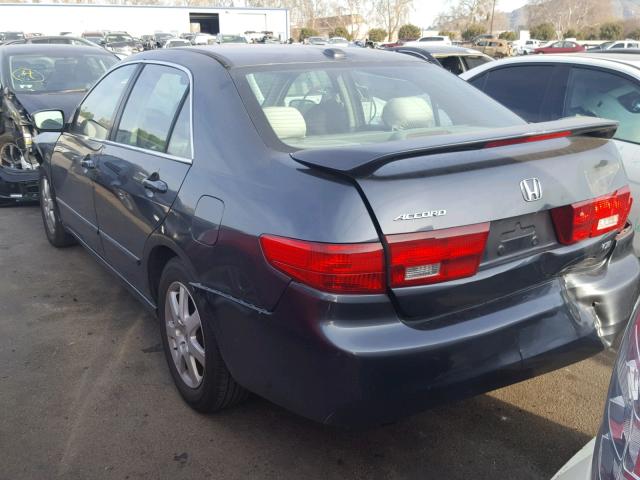 1HGCM66895A077924 - 2005 HONDA ACCORD EX BLUE photo 3