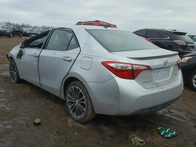 5YFBURHEXEP030024 - 2014 TOYOTA COROLLA L SILVER photo 3