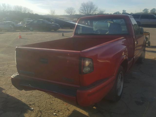 1GTCS14X2X8508518 - 1999 GMC SONOMA RED photo 4