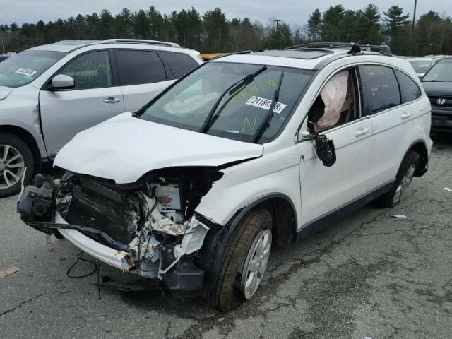 JHLRE48728C026503 - 2008 HONDA CR-V EXL WHITE photo 2