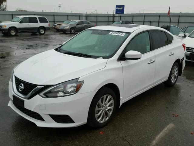 3N1AB7APXGY330508 - 2016 NISSAN SENTRA S WHITE photo 2