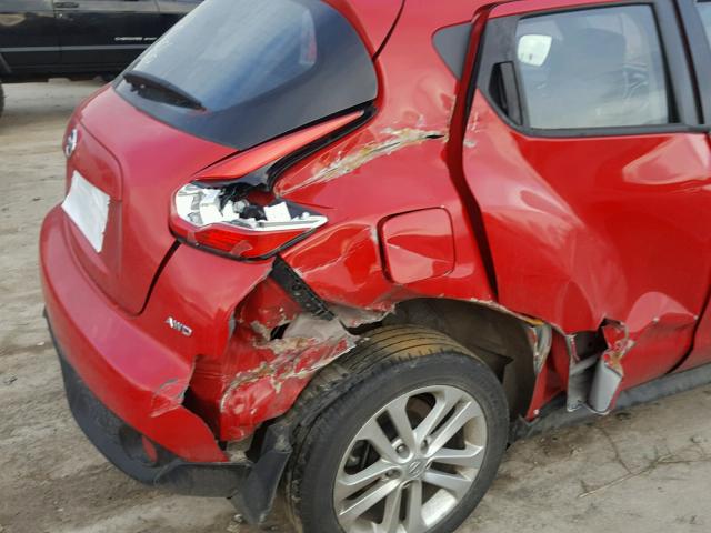 JN8AF5MVXGT651056 - 2016 NISSAN JUKE S RED photo 9