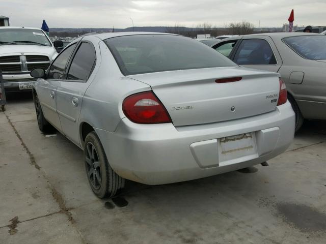 1B3ES56CX5D140315 - 2005 DODGE NEON SXT GRAY photo 3