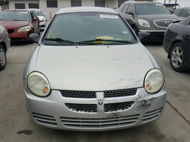 1B3ES56CX5D140315 - 2005 DODGE NEON SXT GRAY photo 9