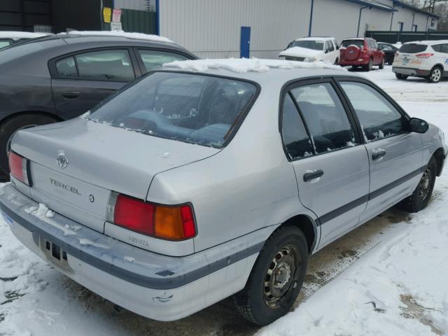 JT2EL43TXP0261262 - 1993 TOYOTA TERCEL DX SILVER photo 4