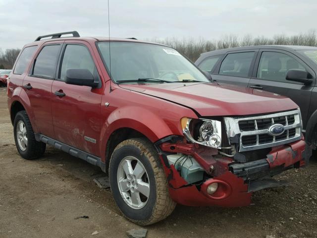 1FMCU93198KA87824 - 2008 FORD ESCAPE XLT RED photo 1