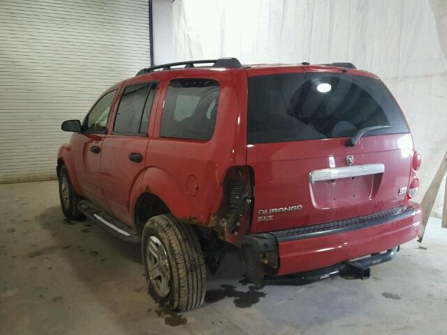 1D4HB48D54F185485 - 2004 DODGE DURANGO SL RED photo 3