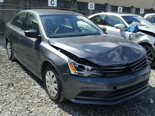 3VW267AJ7GM298350 - 2016 VOLKSWAGEN JETTA S GRAY photo 1