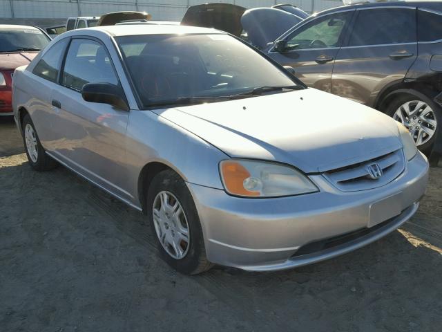 1HGEM22561L117954 - 2001 HONDA CIVIC LX SILVER photo 1