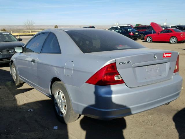 1HGEM22561L117954 - 2001 HONDA CIVIC LX SILVER photo 3