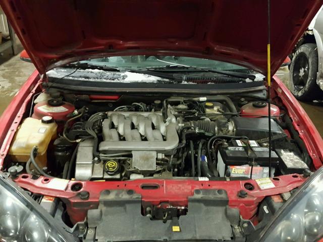 1ZWFT61L0X5634802 - 1999 MERCURY COUGAR V6 RED photo 7