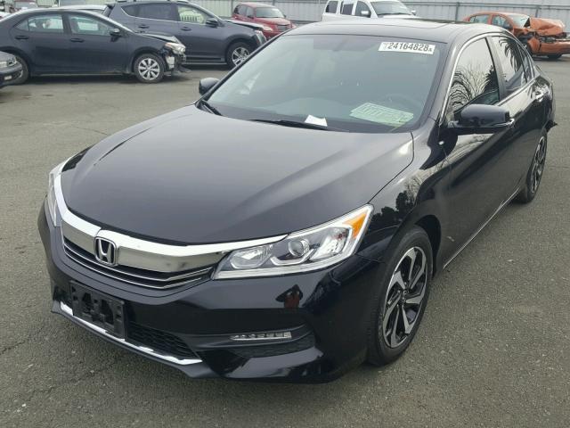 1HGCR2F83GA019725 - 2016 HONDA ACCORD EXL BLACK photo 2