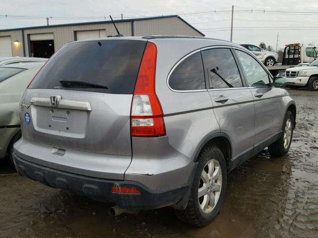 JHLRE48777C053257 - 2007 HONDA CR-V EXL SILVER photo 4