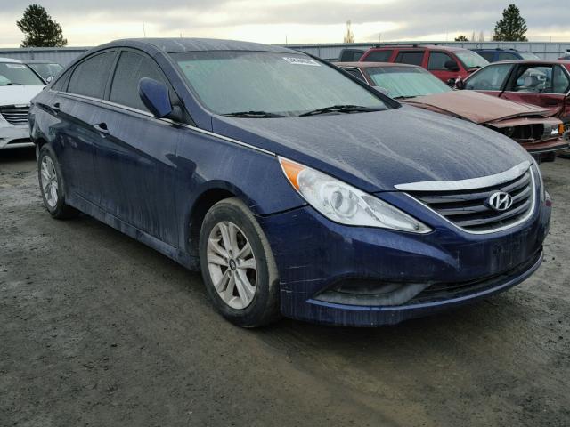 5NPEB4AC6EH885072 - 2014 HYUNDAI SONATA GLS BLUE photo 1