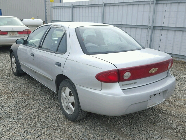 1G1JF52F447226873 - 2004 CHEVROLET CAVALIER L SILVER photo 3