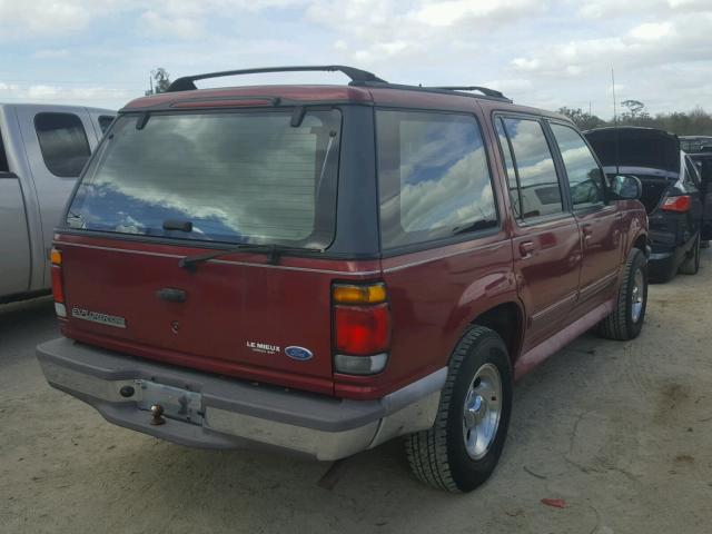 1FMDU34X8TUD37099 - 1996 FORD EXPLORER RED photo 4