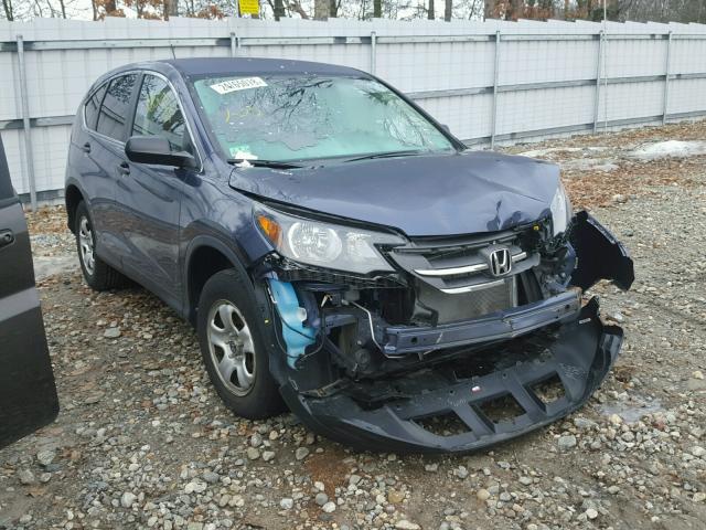 2HKRM4H36DH682909 - 2013 HONDA CR-V LX BLUE photo 1