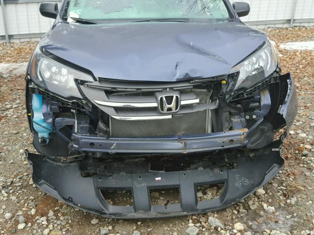 2HKRM4H36DH682909 - 2013 HONDA CR-V LX BLUE photo 9