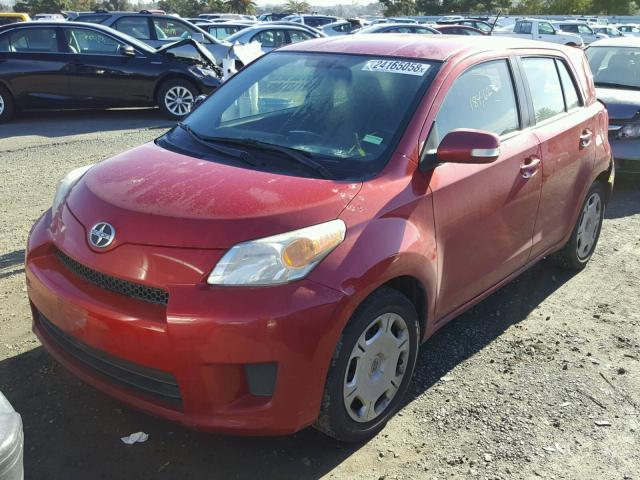 JTKKU4B40C1017554 - 2012 TOYOTA SCION XD RED photo 2