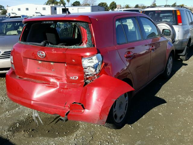 JTKKU4B40C1017554 - 2012 TOYOTA SCION XD RED photo 4