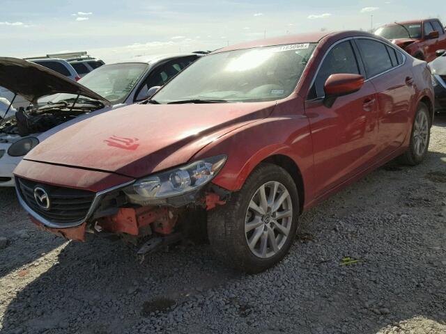 JM1GJ1U66E1136828 - 2014 MAZDA 6 SPORT RED photo 2