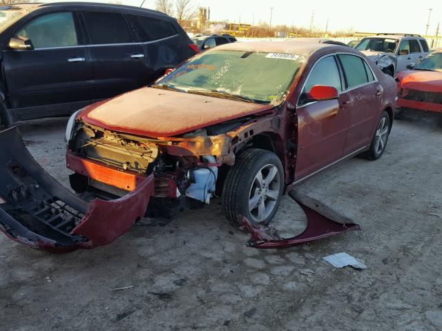 1G1ZJ57B99F188724 - 2009 CHEVROLET MALIBU 2LT MAROON photo 2